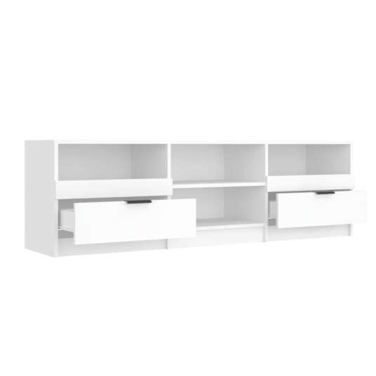 vidaXL TV-benk hvit 150x33,5x45 cm konstruert tre