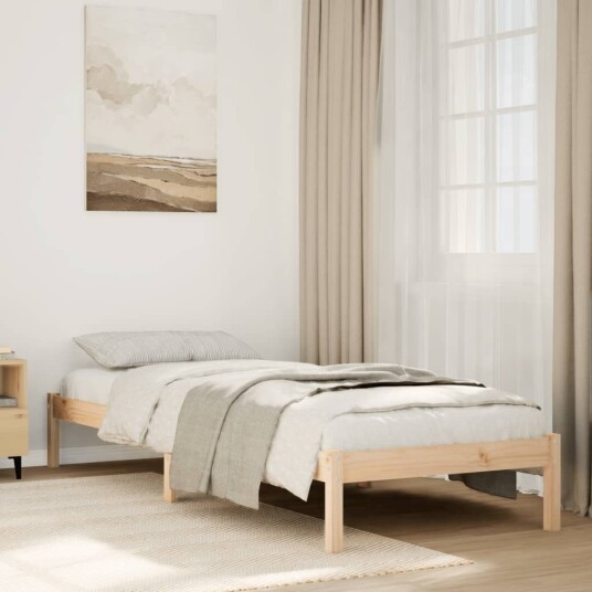  Ekstra lang sengeramme uten madrass 90x220 cm heltre furu