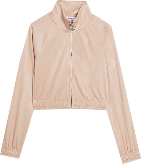 Juicy Couture Cardigan   Tasha   Velur   Brasiliansk Sand   Juicy Couture   Teen   XXS   Xtra Xtra Small   Cardigan   Beige