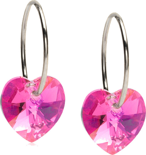 Blomdahl Natural Titanium Heart Sleeper 14mm Rose Blomdahl Natural Titanium Heart Sleeper 14mm Rose
