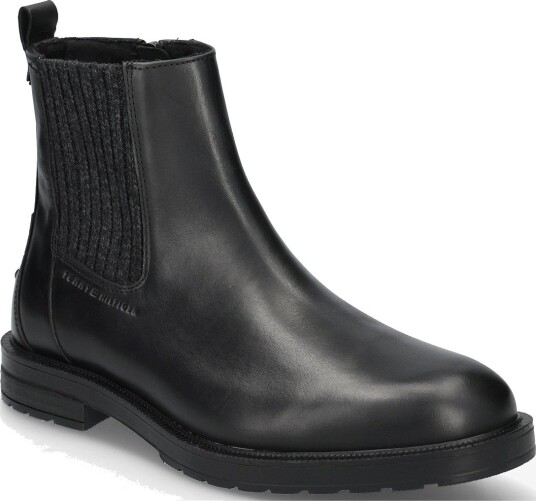 Tommy Hilfiger Cleated Hilfiger Brush Wl Chel   BLACK   42