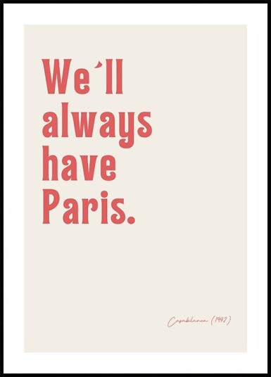 Modern Typographic Artwork Plakat Plakat / 50x70cm