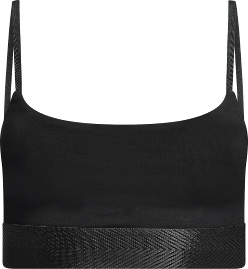 CDLP Lyocell Scoop Bralette   Black   Black   XL