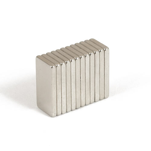 Tynn blokk magnet 10 x 5 x 1 mm neodymium