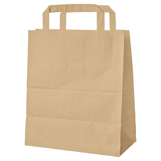WIMEX Papirpose Paper; 3.168 l 18x8x22 cm (LxBxH); Brun; 250 Stykk / Forpakning
