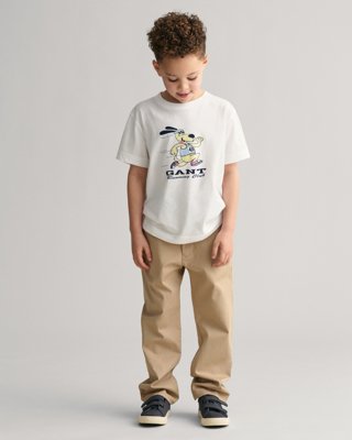 Chinos til barn i regular fit DARK KHAKI 92 Chinos til barn i regular fit DARK KHAKI 92