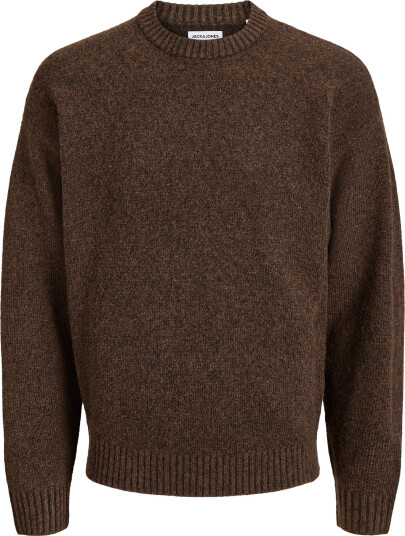 Jack & Jones Jjesoho Ollie Knit Crew Neck Sn Jnr   Brown   140