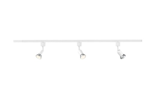 Philips EasyLink Tobia spotskinne med 3 spotter   1 meter   Hvit