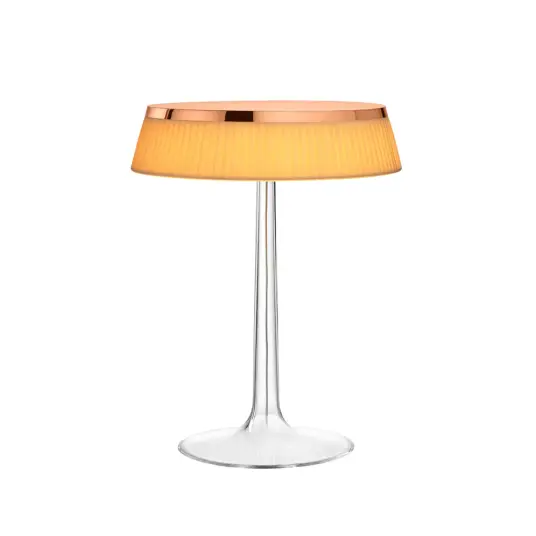 Flos Bon Jour T bordlampe Copper soft skjerm i stoff