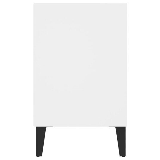 vidaXL TV-benk med metallben hvit 103,5x30x50 cm