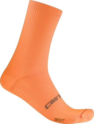 Castelli Espresso 18 sykkelsokker vivid orange