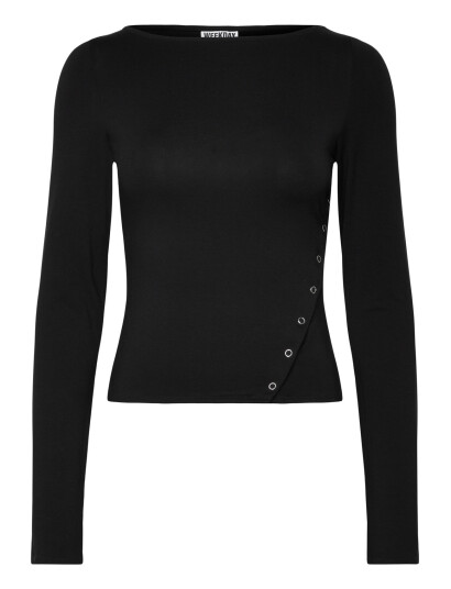 Weekday Long Sleeve Top Black XL Weekday Long Sleeve Top Black XL