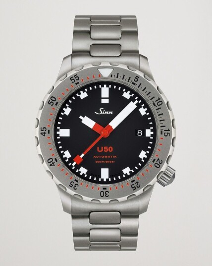 Sinn U50 Diving Watch 41mm Black Dial