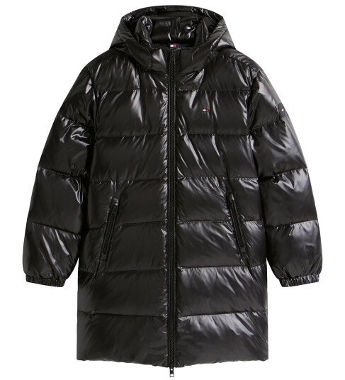 Tommy Hilfiger Dunjakke Lang Black Tommy Hilfiger 6 år 116 Dunjakke Svart