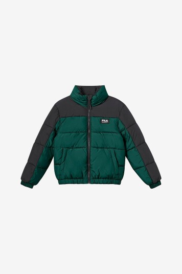 Fila Jakke Thalwenden Blocked Puff Jacket Grønn