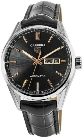 TAG Heuer Herreklokke WBN2013.FC6503 Carrera Sort/Lær Ø41 mm