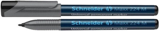 Schneider Permanent Marker m, Rød Sprittusj (10stk)