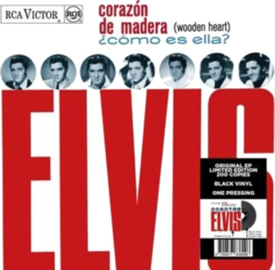 Elvis Presley Corazon De Madera Wooden Heart Uk Vinyl