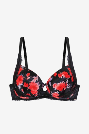 DORINA Spile BH Anahi floral Svart