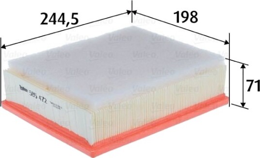 Luftfilter VALEO 585472