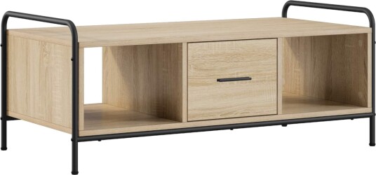 vidaXL Kaffebord Sonoma eik 99,5 x 49 x 41 cm Konstruert tre