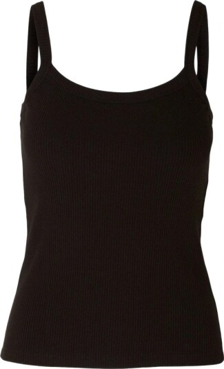 Selected Slwcelica Anna Strap Tank Top Noos Black M