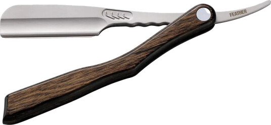 Feather Artist Club SS barberkniv med treskaft Feather Artist Club SS barberkniv med treskaft