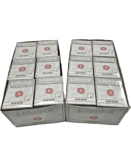 48 stk Läkerol Bon Bons / Pastiller med Peppermyntesmak   Hel Eske 1200 gram