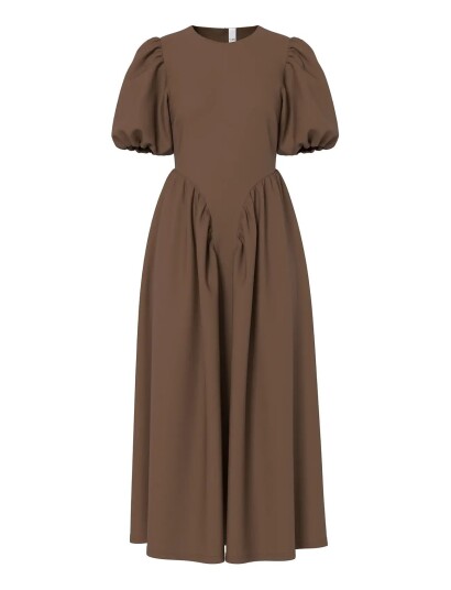 YAS Yashalli Ss Long Dress Pb Brown XS YAS Yashalli Ss Long Dress Pb Brown XS