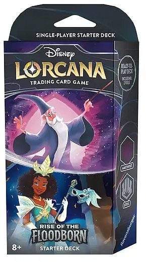 Rise of the Floodborn Amethyst & Steel Starter Deck Lorcana TCG Rise of the Floodborn Amethyst & Steel Starter Deck Lorcana TCG