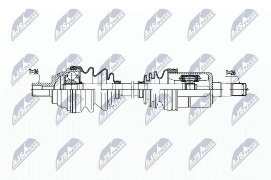 Nty Drivaksel NTY NPW VW 192 Nty Drivaksel NTY NPW VW 192