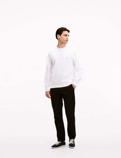 Tommy Hilfiger Essential Fleece Crewneck - White - XXXL