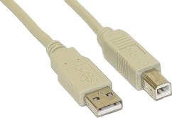 Inline 34518L 1,8 M Usb A Usb B Hankjønn/Hankjønn 0,48 Gbit/S Beige