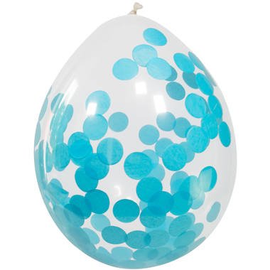 Ballonger med konfetti (blå, 30 cm) Ballonger med konfetti (blå, 30 cm)