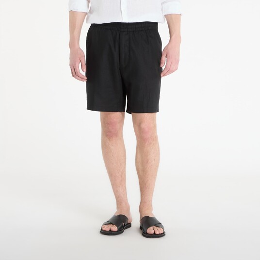 Calvin Klein Straight Linen 7" Pull On Short Black M Calvin Klein Straight Linen 7" Pull On Short Black M