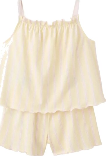Mango Striped Short Pyjamas   Yellow   11 12