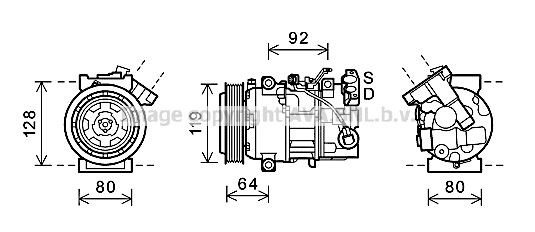 AC kompressor AVA Clever Choice RTAK492