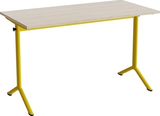 Bord Atlas 1130 1200X600mm Lyddæmpende Eg Højtrykslaminat Sortolivent Stel