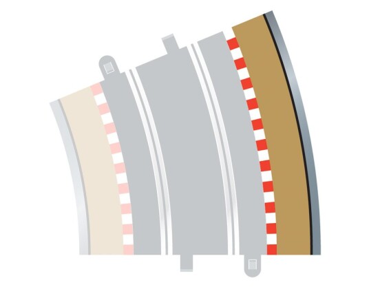 ScaleXtric C8238 Radius 4 Curve Outer Borders 22.5° x 4 ScaleXtric C8238 Radius 4 Curve Outer Borders 22.5° x 4