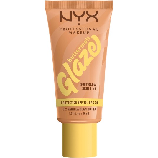 NYX Buttermelt Glaze Foundation SPF30 02 Vanilla Bean 30ml NYX Buttermelt Glaze Foundation SPF30 02 Vanilla Bean 30ml