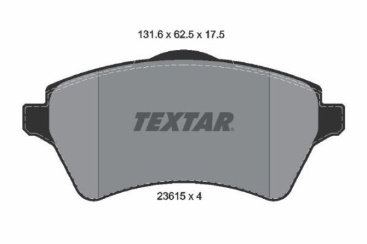 Bremseklosser TEXTAR 2361501 Bremseklosser TEXTAR 2361501
