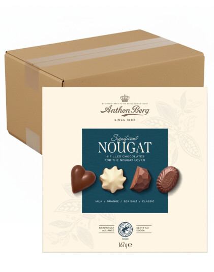 10 stk Anthon Berg Significant Nougat Esker med Forskjellig Nougatsjokolade Hel Eske 1,67 kg