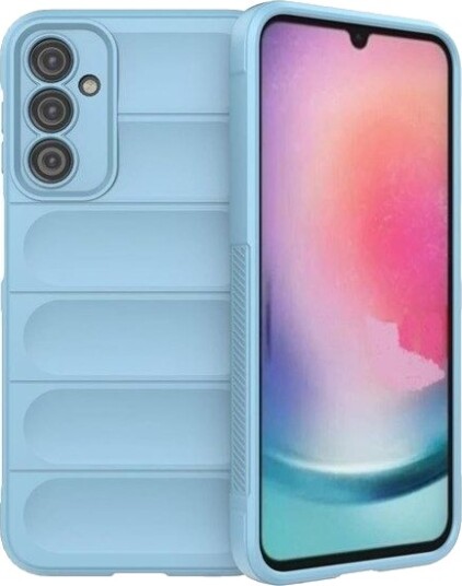 Hurtel Magic Shield Case for Samsung Galaxy A24 4G Flexible Armored Cover Light Blue