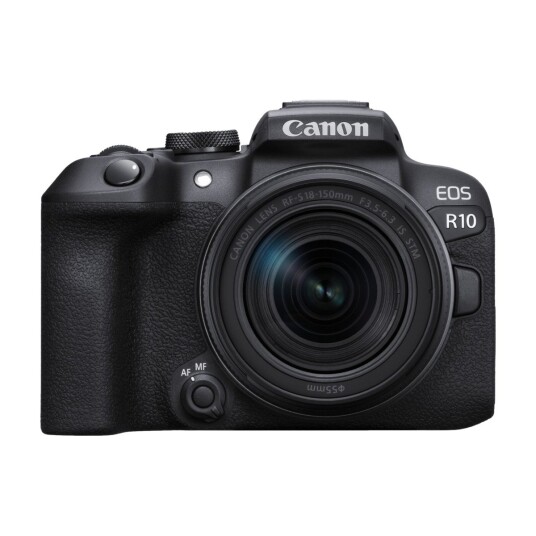 CANON EOS R10 KIT MED RF-S18-150 IS STM, SVART CANON EOS R10 KIT MED RF-S18-150 IS STM, SVART