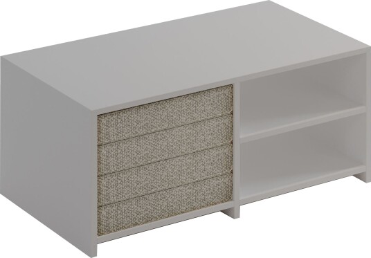 Kavon Sofabordsett 90x44,1x45 cm - Hvit