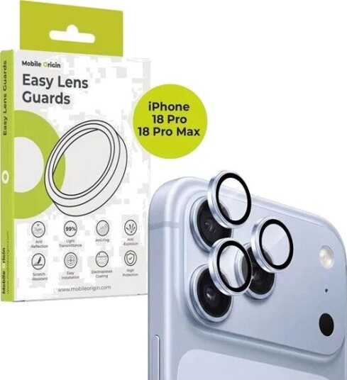 Mobile Origin Easy Lens Guards iPhone 18 Pro/18 Pro Max - Blue