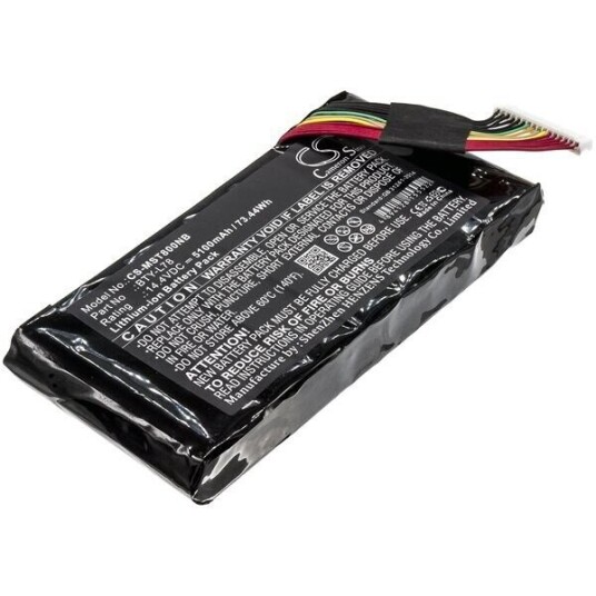 MSI GT80 batteri (5100 mAh 14.4 V, Sort)