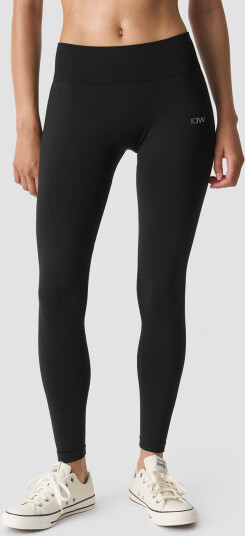 ICIW Shape Mid Waist Tights til Dame - Sort M