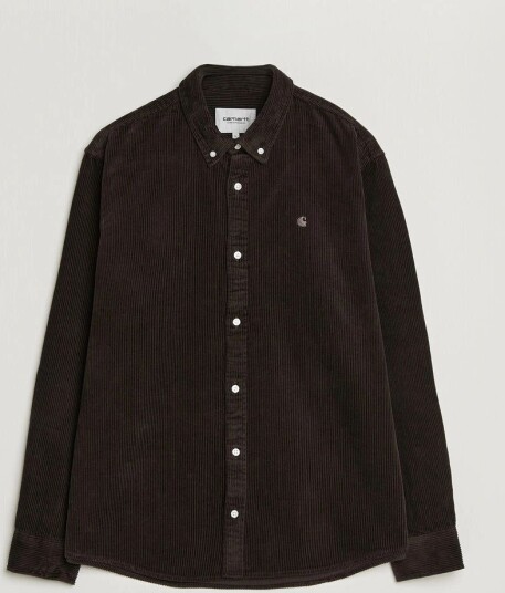 Carhartt WIP Madison Cord Shirt Tobacco