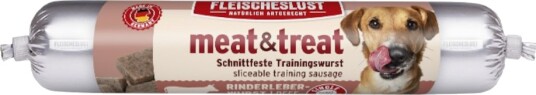Fleischeslust Meat & Treat Treningspølse Okseleverpølse 80 G